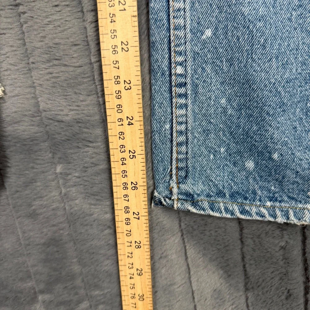 Levis Orange Tab Jeans Mens 33x26.5 Light Blue Vintage Straight Leg Distressed
